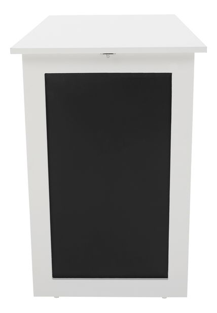 Zidni sklopivi stol s pločom Zelman (bijela)