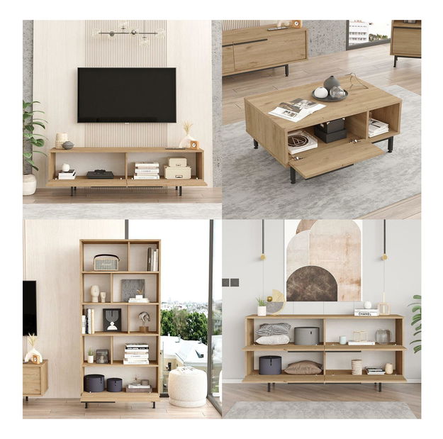 Zostava nábytku do obývacej izby Ontario S (dub)