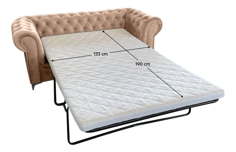 Luxus széthúzható 3-as ülés Rikaro (velvet 28) 