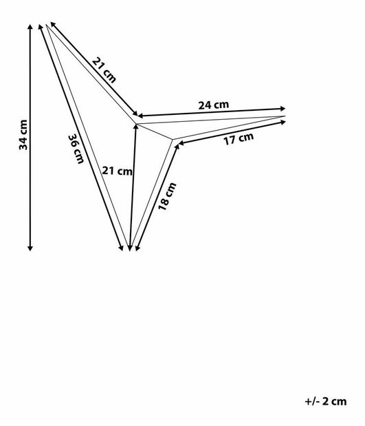 Fali lámpa BRIA (fém) (fekete)