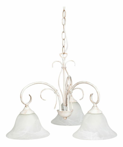 Függesztett lámpa Katherine 7190 (antik fehér + rizsköves üveg)