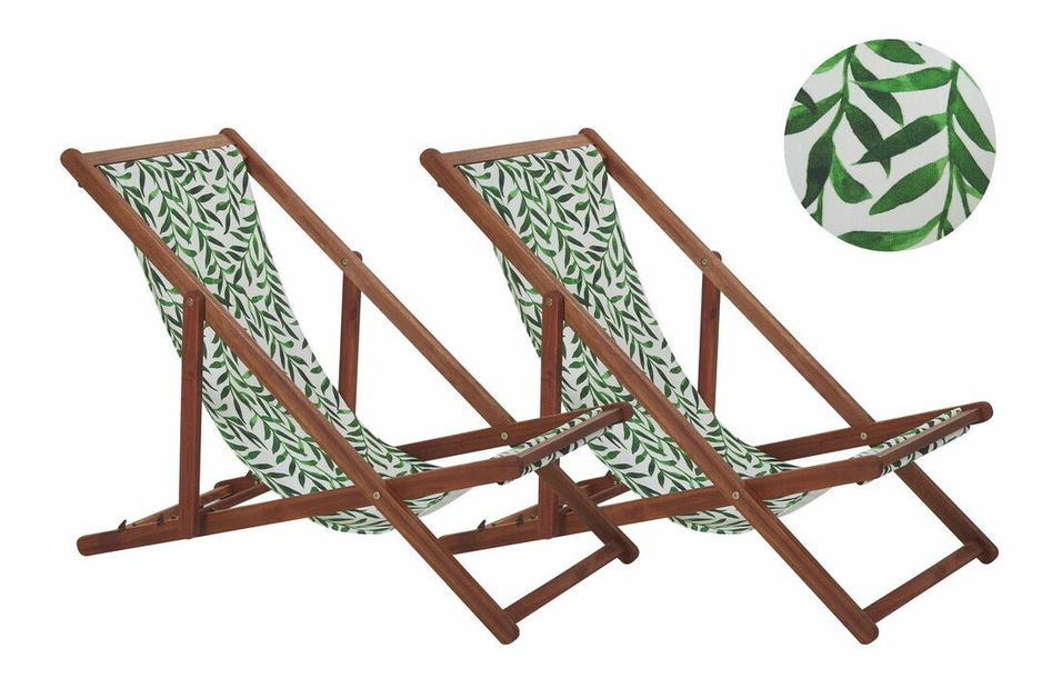 Set 2ks. záhradných lehátko Anizo (biela)