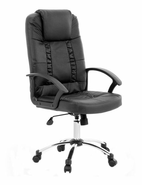 Fotoliu masaj REXO (piele artificială) (negru)