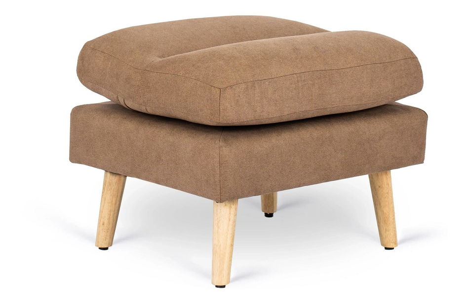 Podesiva fotelja Hondurenas (smeđa) (s tabureom)