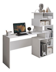 Masă PC Moxel (Alb)