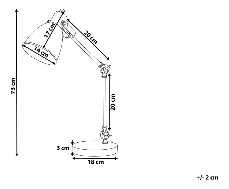 Lampă de masă Collie (negru)