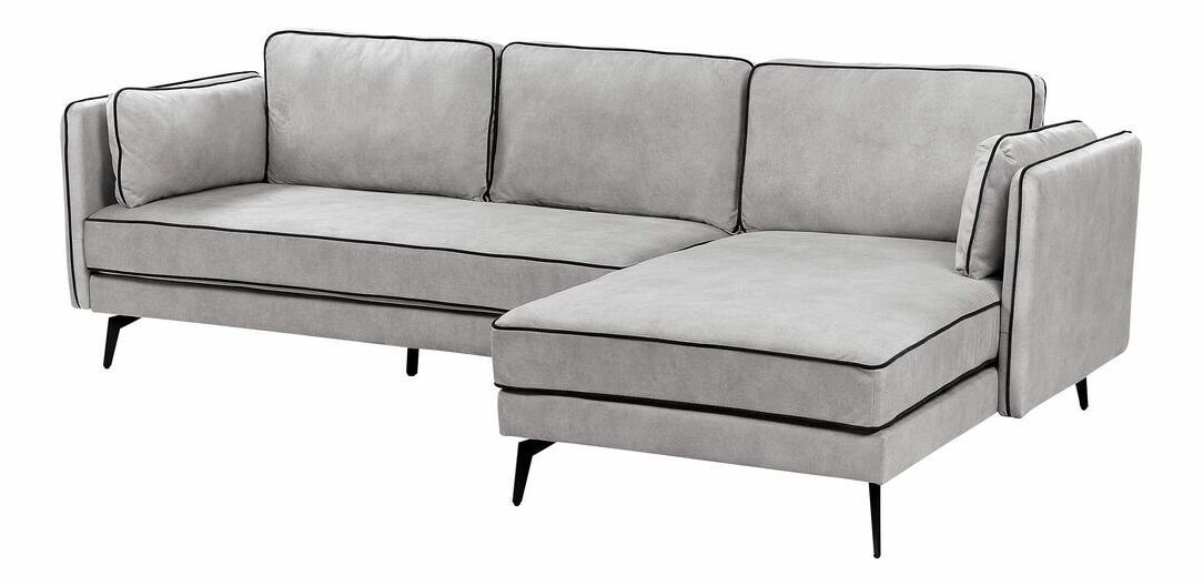 Rohová sedacia súprava Askel (sivá) (L)