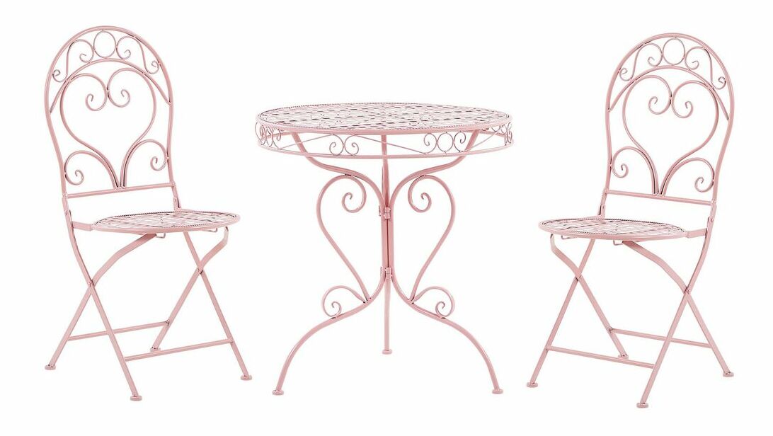 Záhradný set ALBORA (ružová)