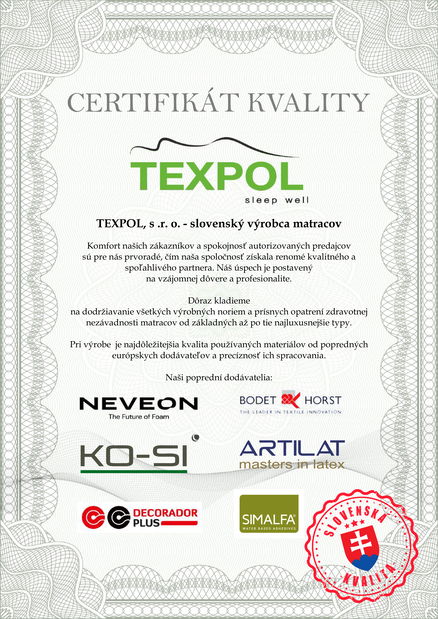 Penový matrac Emerald 200x90 cm (T3/T4)