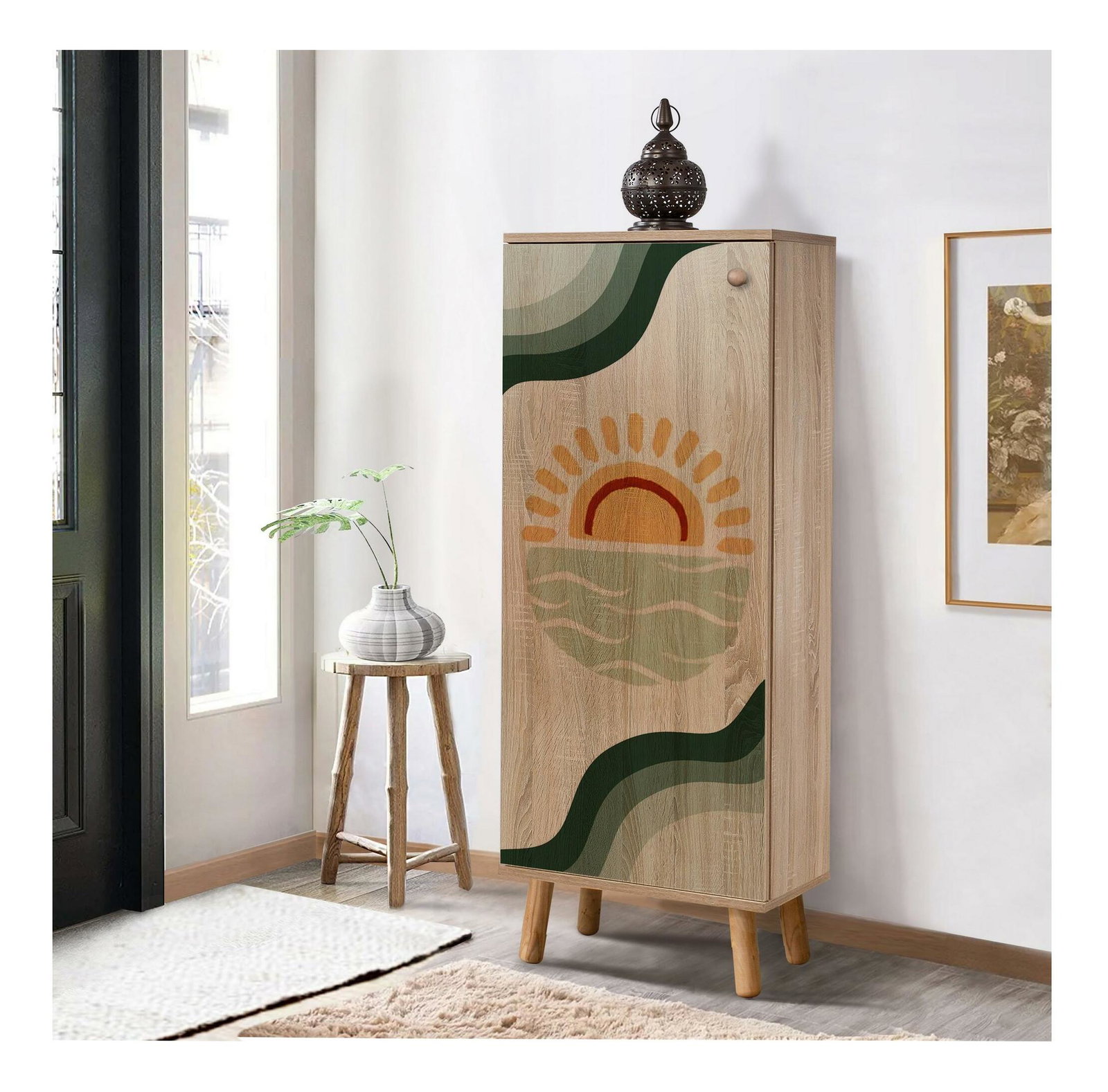 Cipőtároló (cipősszekrény) Beside 11 (sonoma tölgy)