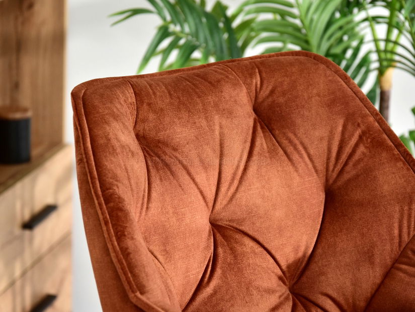 Stolica Lars (bakar + crna)