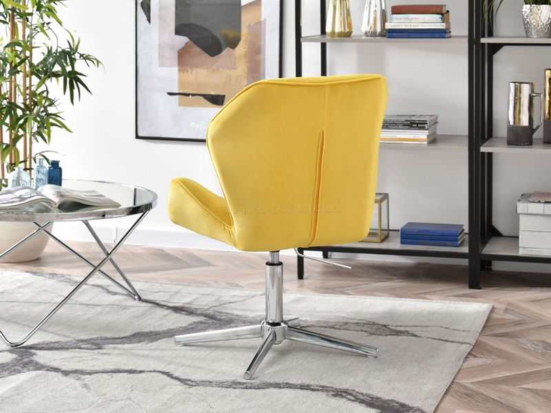 Fotel Velma S (sárga + fekete)