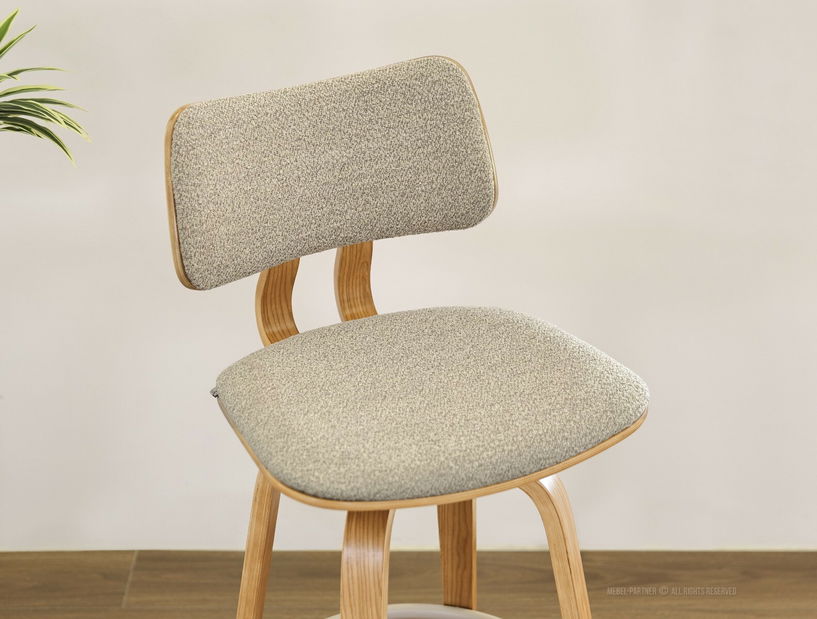 Scaun bar CH64 (bej + stejar)