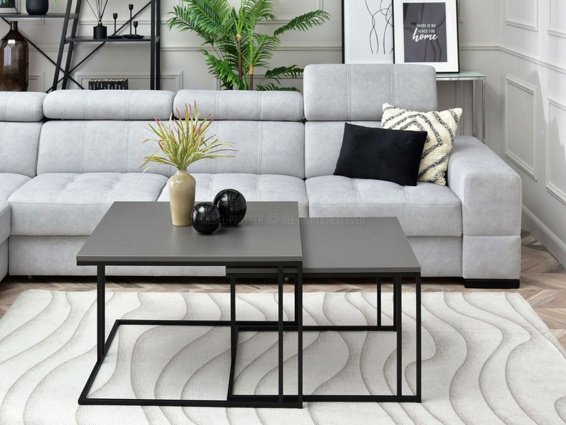 Set solića za kavu (2 kom.) Destapamos (grafit + crna)