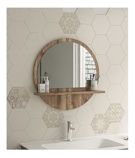 Dekoratívne zrkadlo Tupaso 2 (orech) 