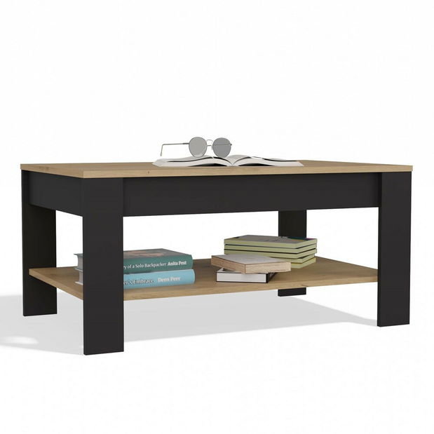 Konferenčný stolík Oxido 1 (dub artisan + čierna)