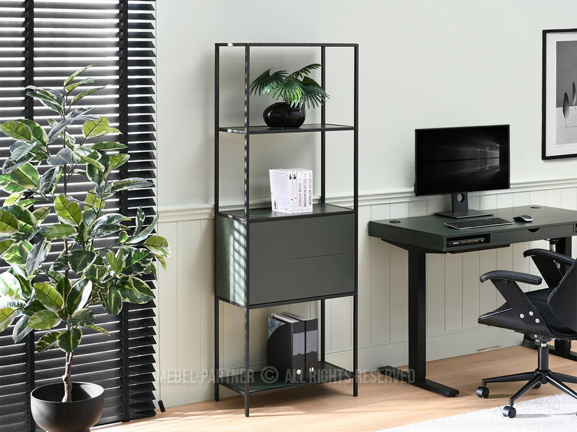 Regál Soren Reg (zöld + fekete)