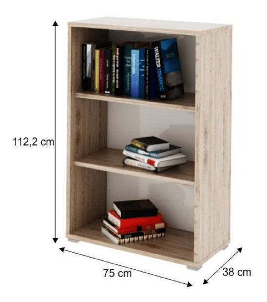 Polcos szekrény Rumia TYP04 (san remo + fehér)