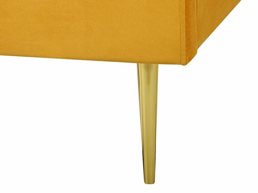 Manželská posteľ 160 cm Faris (žltá) (s roštom)