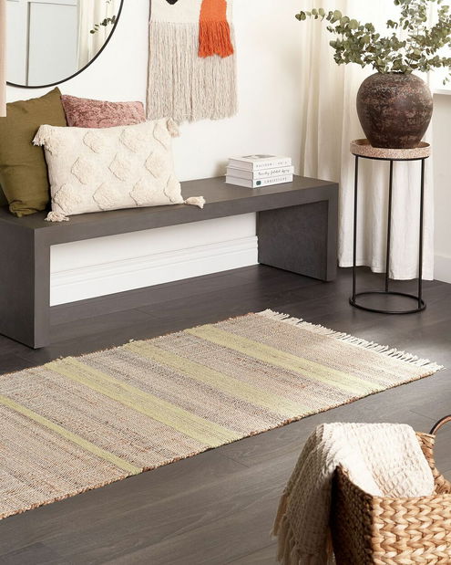 Covor 80 x 300 cm Tally (bej + verde)