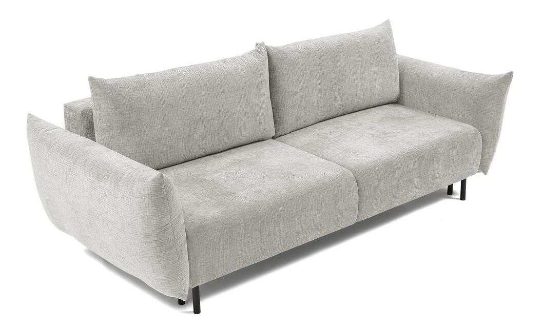 Pohovka trojsedačka Cinderella (sivá + čierna)