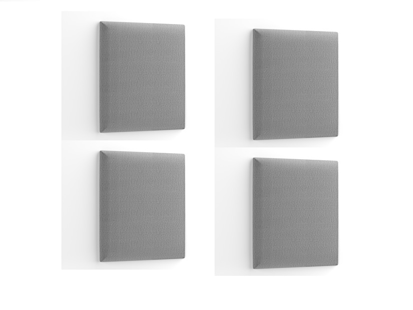 Kárpitozott panel Quadra 50x40 cm (4 db) (világosszürke) *kiárusítás