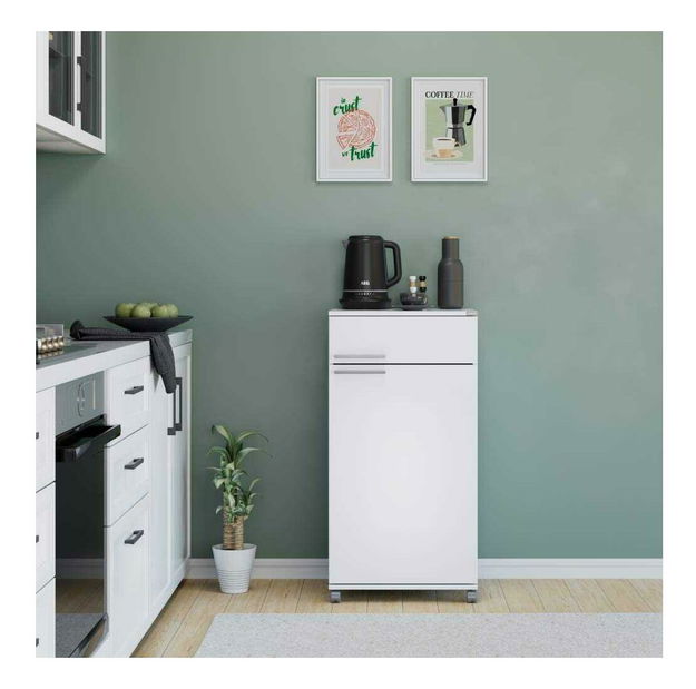 Komoda na kotačima Aderyn 1 (bijela)