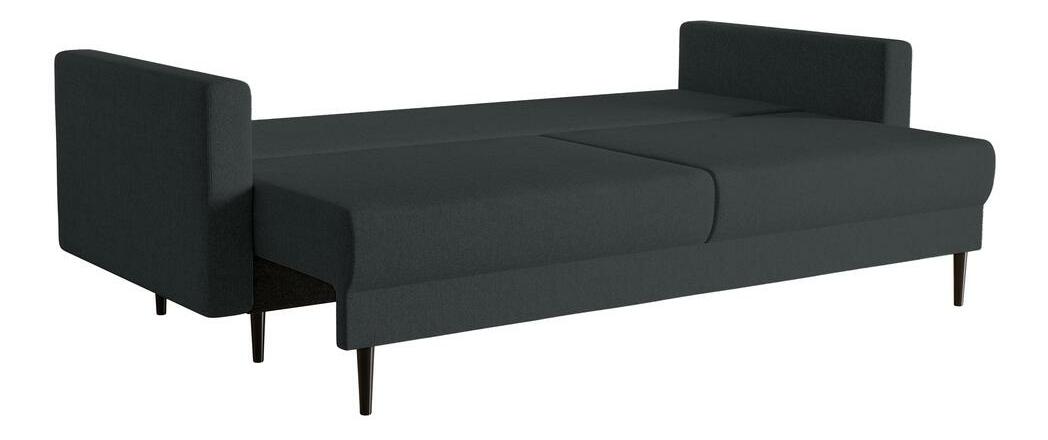 Háromszemélyes kanapé Vallera (fekete + fekete)