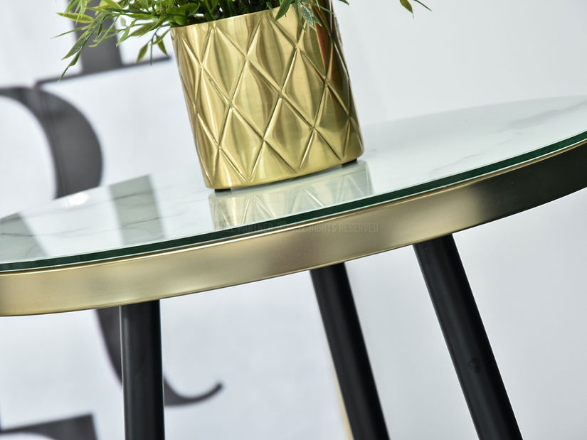 Konferenčný stolík Cheops S (biela + čierna)