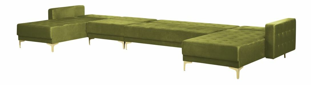 Rohová sedacia súprava U Aberde (zelená)