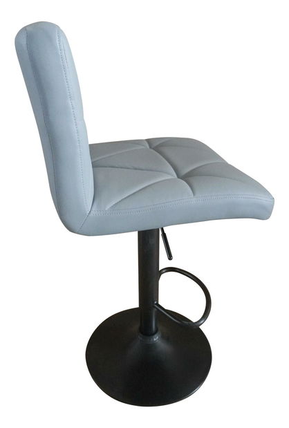 Scaun bar Seley (piele ecologică gri + negru)