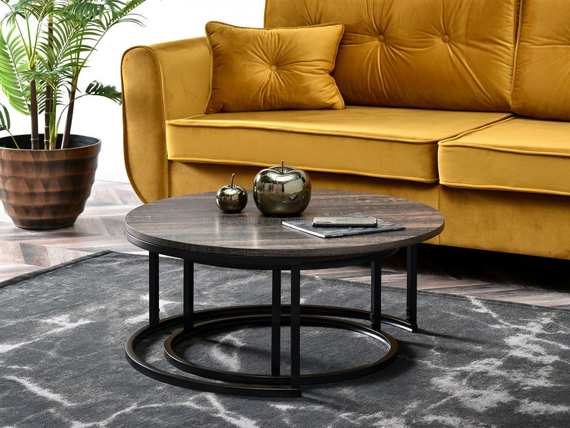 Konferenčný stolík Kolja Zest Xl (dub + čierna)