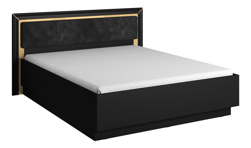 Manželská posteľ 160 cm Arnold Typ 31 (čierna)