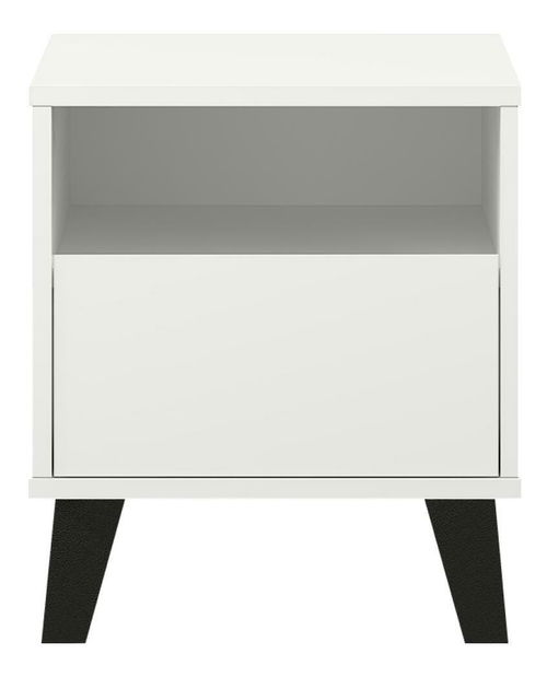 Noptieră Brisas (alb + negru) 