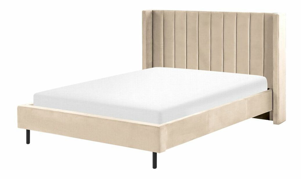 Manželská posteľ 140 cm Vue (béžová) (s roštom)