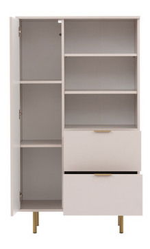 Regál Newelon R1D2SZ NW04 (čierna + zlatá) 