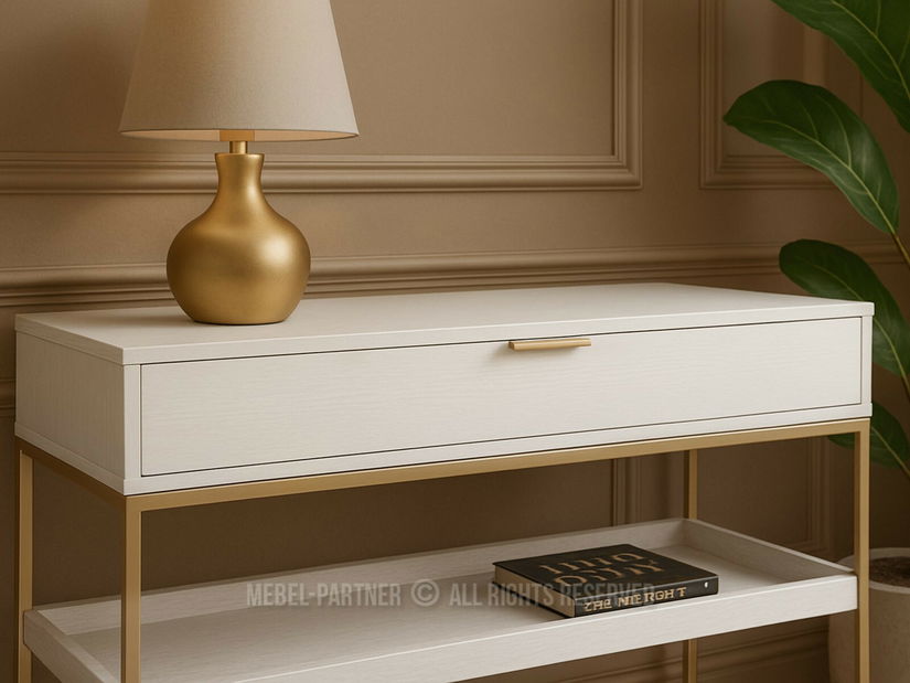 Măsuță consolă Nicamente (auriu)