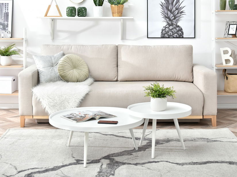 Dohányzóasztal Lantan Zest Xl (fehér)