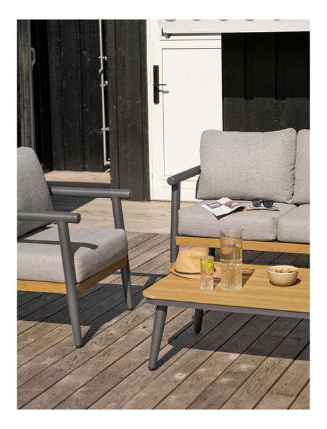 Vrtni set Cloveta 1 (sivo-bež)