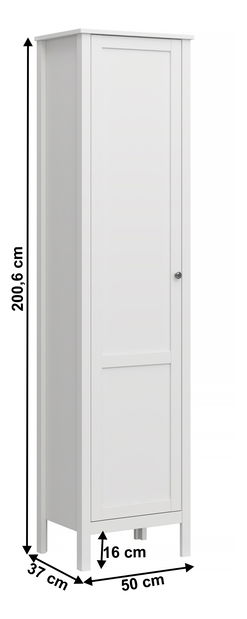 Ormar s policama Otis 1d (bijeli)