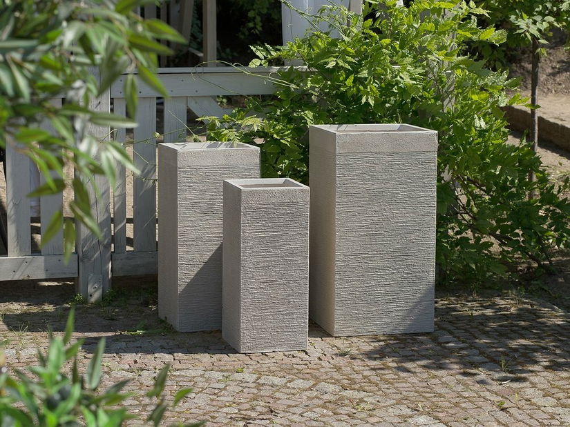 Kvetináč DONJI 77x40x40 cm (keramika) (béžová)