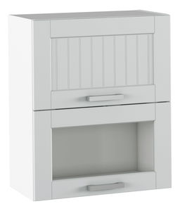 Dulap superior de bucătărie Janne Typ 8 (gri deschis + alb)