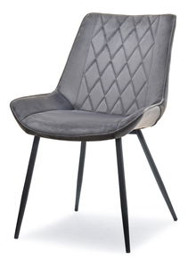 Stolička Aron (sivá + medená)