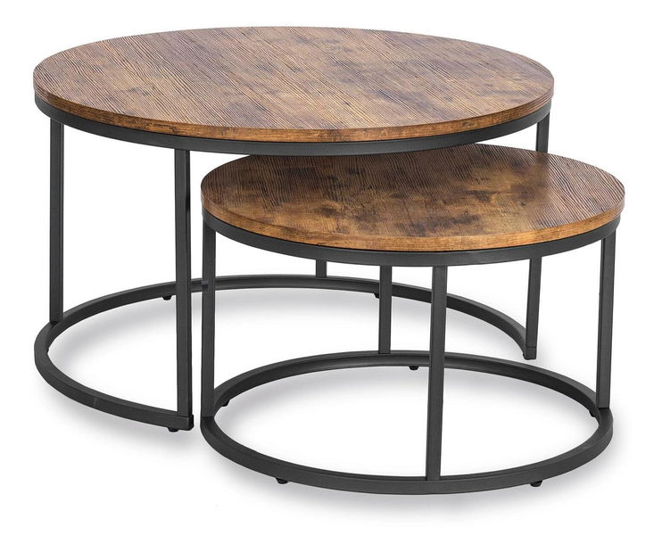 Set stolića za kavu (2 kom.) Firmadas Max (hrast rustikal) 