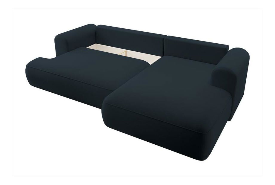 Kutna garnitura Olivo I (D) (plava + crna)