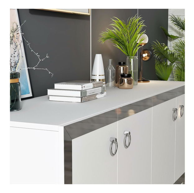 Skrinka Muvuta 1 (biela + strieborná) 