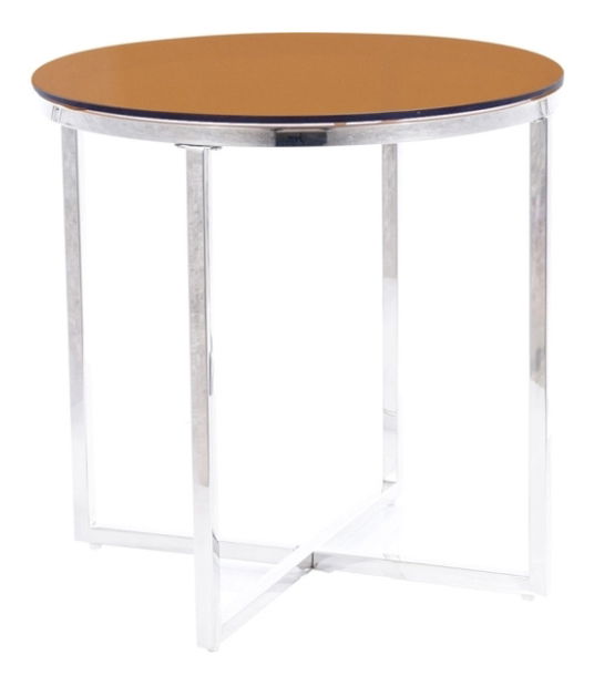 Stolić za kavu Celena (jantar + krom)