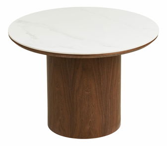Masă de cafea Nealina 1 (alb + maro închis)