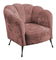 Fotel Tejer  (rózsaszín + fekete króm)