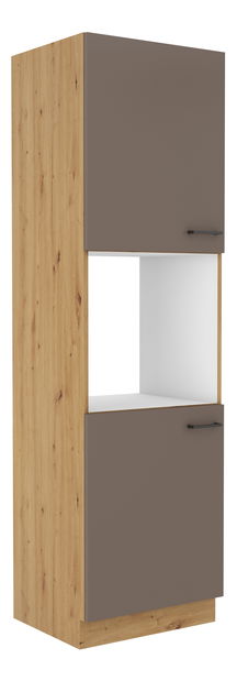 Dulap de alimente bucătărie deasupra cuptorului Barb 60 DP-210 2F (stejar artisan + trufă)
